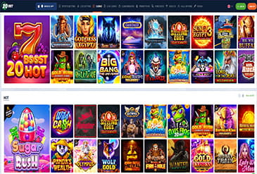 Pregled izbora igara 20bet casino