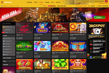 Pregled početne stranice Germania casina