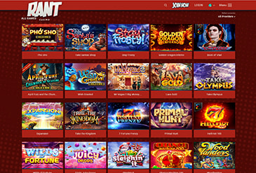 Pregled izbora igara Rant casina