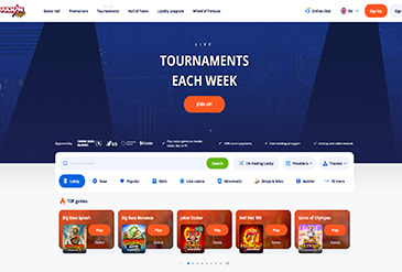 Pregled početne stranice Vulkan Vegas casina